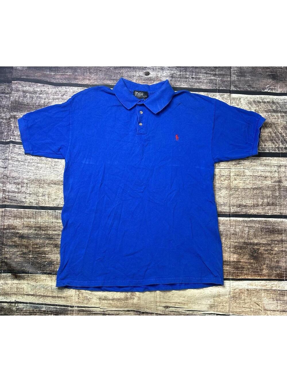90s Polo Ralph Lauren Shirt Mens Large Made in USA Cotton Short Sleeve VTG